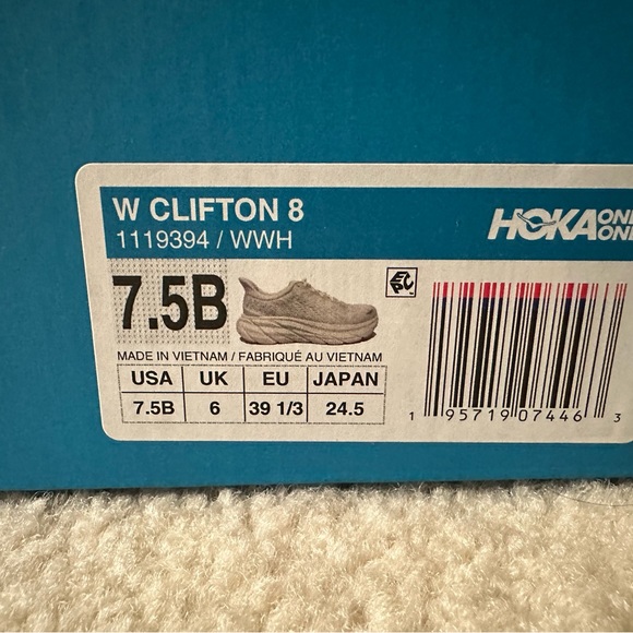 Hoka Clifton 8 All White - Picture 4 of 4